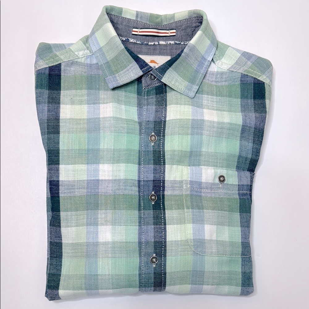 TOMMY BAHAMA Island Crafted Cotton Casual Button Down Shirt